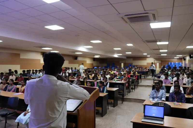 Security training session — attendees and instructor